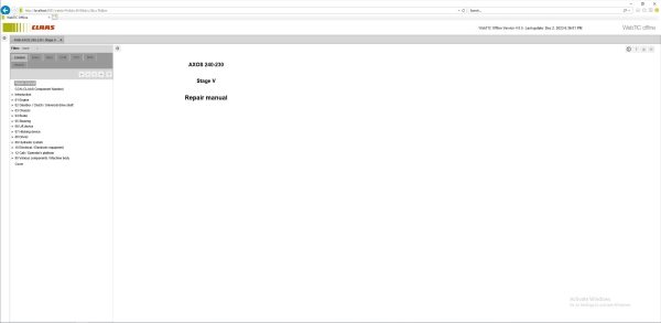 CLAAS WebTIC Offline EN 01.2024 Operator Manual Repair Manual Service Documentation 3