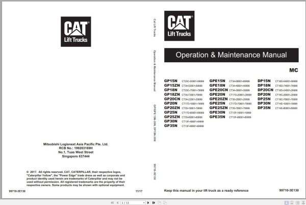 Caterpillar Forklift 8.37 GB peration Maintenance Manual Service Manuals 4