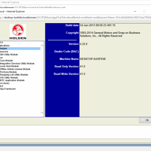 General Motors GMHA Holden Australia EPC 12.2014 Spare Parts Catalogue 1