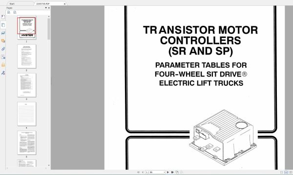 Hyster Forklift Class 1 Updated 12.2023 Electric Motor Rider Trucks Service Repair Manuals 9