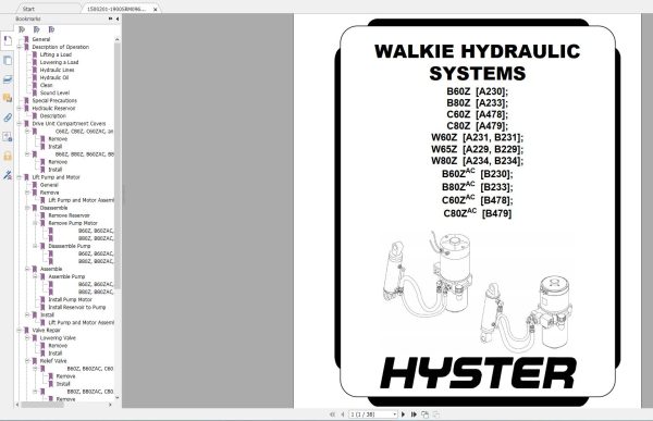 Hyster Forklift Class 3 Updated 12.2023 Electric Motor Hand Trucks Service Repair Manuals 7 1