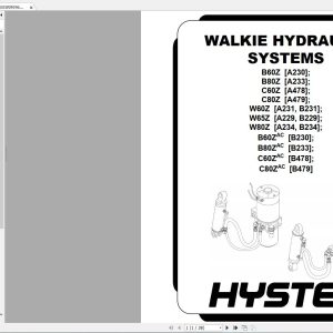 Hyster Forklift Class 3 Updated 12.2023 Electric Motor Hand Trucks Service Repair Manuals 7