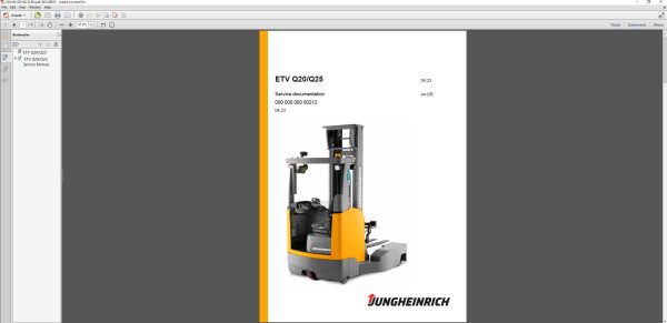 JUNGHEINRICH JETI ForkLift SH v4.37.03 EN3 10.2023 Service Information 5