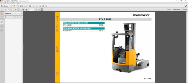 JUNGHEINRICH JETI ForkLift SH v4.37 ES 06.2023 Service Information 3
