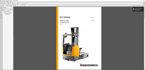 JUNGHEINRICH JETI ForkLift SH v4.37 GR 06.2023 Service Information 4