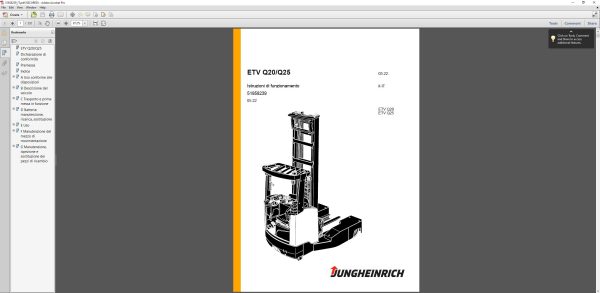 JUNGHEINRICH JETI ForkLift SH v4.37 IT 06.2023 Service Information 8