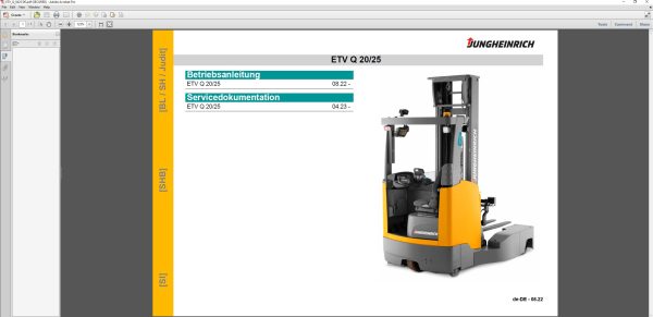 JUNGHEINRICH JETI SH v4.37.03 DE03 11.2023 Service Information 3