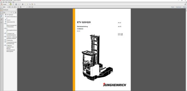JUNGHEINRICH JETI SH v4.37.03 DE03 11.2023 Service Information 4