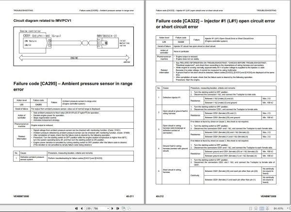 Komatsu Excavator PW148 11 PW158 11 PW160 11 Troubleshooting Manual VENBM73000 1