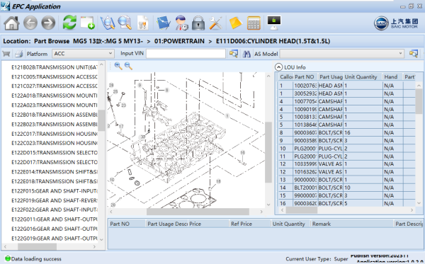 SAIC MOTOR EPC Update 11.2023 Electronic Parts Catalog 6