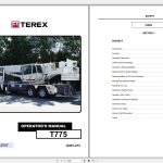 Terex Crane T775 Operator Part Manual Hydraulic Schematic 1
