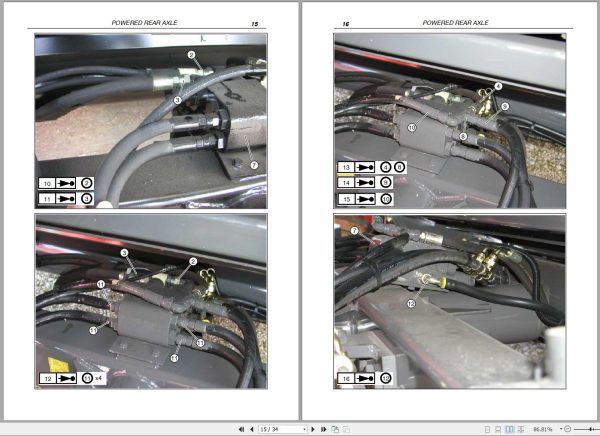 AGCO Combine Harvesters Powered Rear Axle Installation Instruction 327358500 1