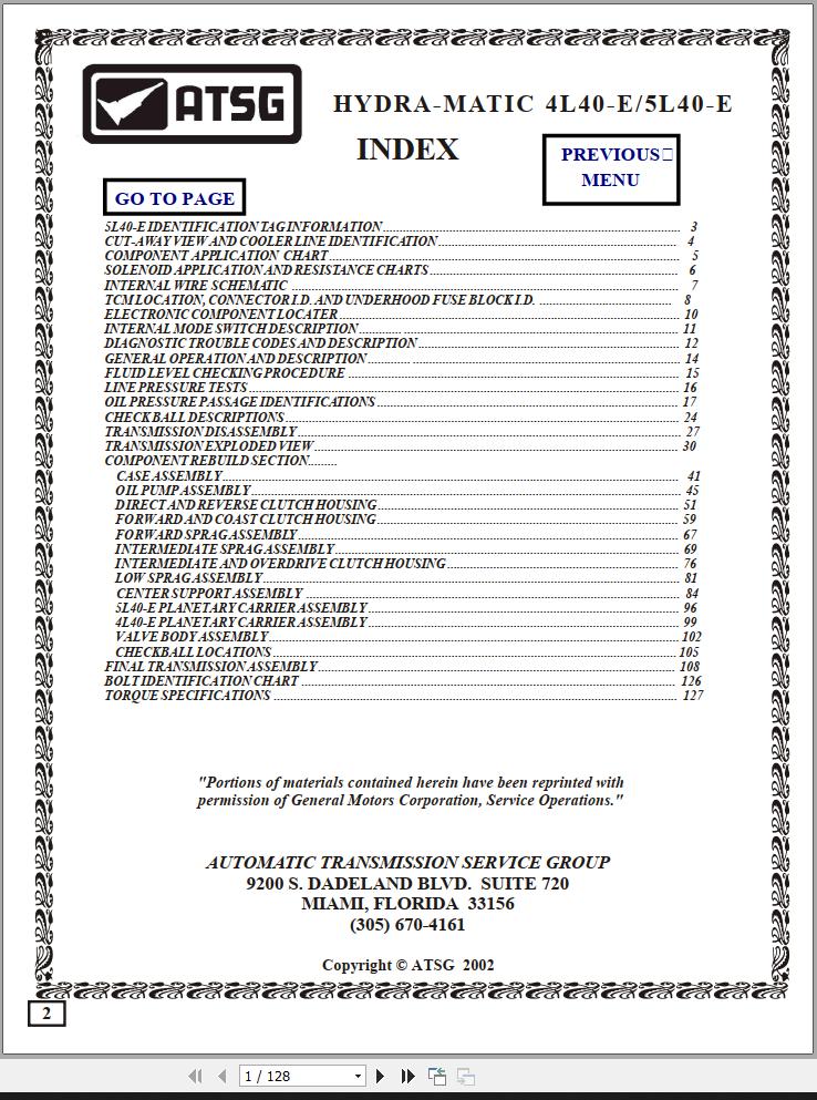 ATSG Automatic Transmission 4L40E 5L40E Service Manual