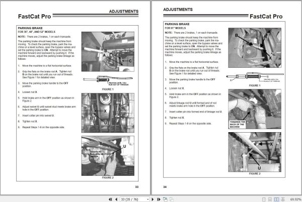Bobcat Mower 942297G 942298G 942299G 942302G 942404G 942405G Parts Operators Manual MAN 4165951 2