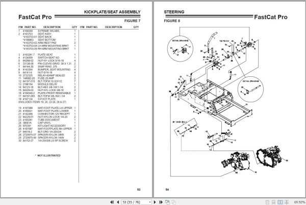 Bobcat Mower 942297G 942298G 942299G 942302G 942404G 942405G Parts Operators Manual MAN 4165951 3