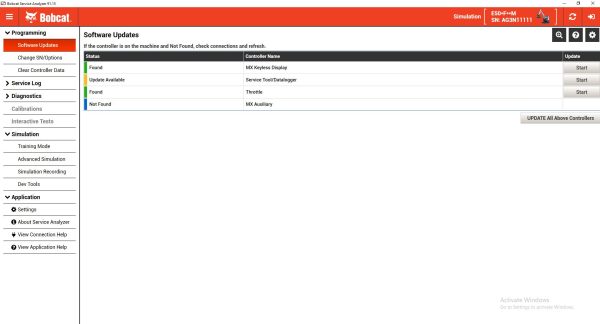 Bobcat Service Analyzer v91.15 09.2023 Diagnostic Software 12