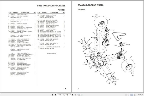 Bobcat Zero Turn Mower ZT7000 Parts Manual 7468077EnUS 2