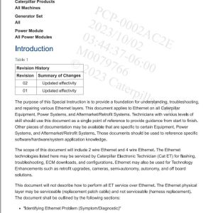 CAT Ethernet Testing Procedure Manual