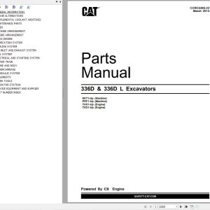 CAT Excavator 336D 336DL Parts Manual CCRC5385 22