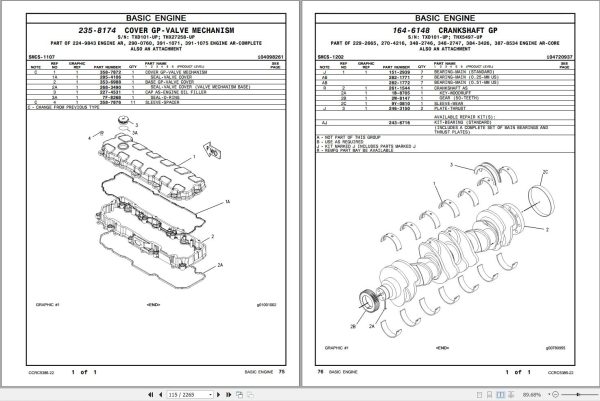 CAT Excavator 336D 336DL Parts Manual CCRC5385 22 1