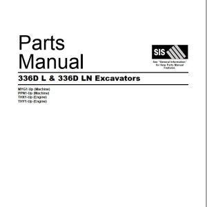 CAT Excavator 336DL 336DLN Parts Manual SEBP5492