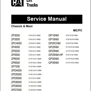 CAT Lift Truck 2PD5000 Service Manual