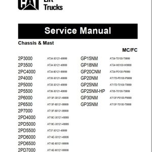 CAT Lift Truck 2PD6500 Service Manual