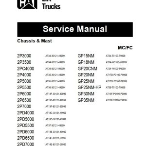 CAT Lift Truck 2PD7000 Service Manual