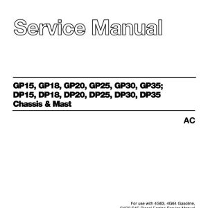 CAT Lift Truck DP25 FC Service Manual