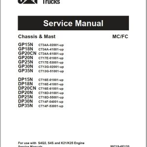 CAT Lift Truck DP35N Service Manual