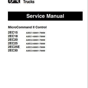 CAT MicroCommand II Control 2EC25E 36 48V Service Manual