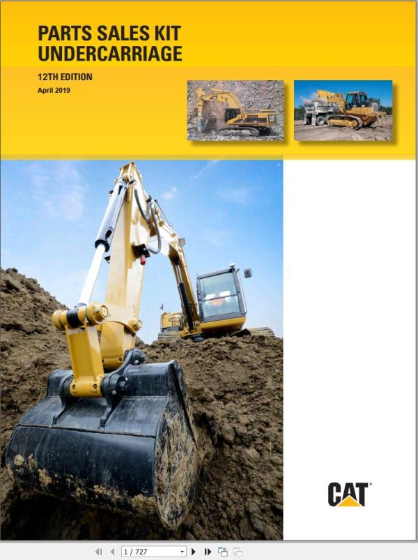 CAT Undercarriage Parts Manual 2019