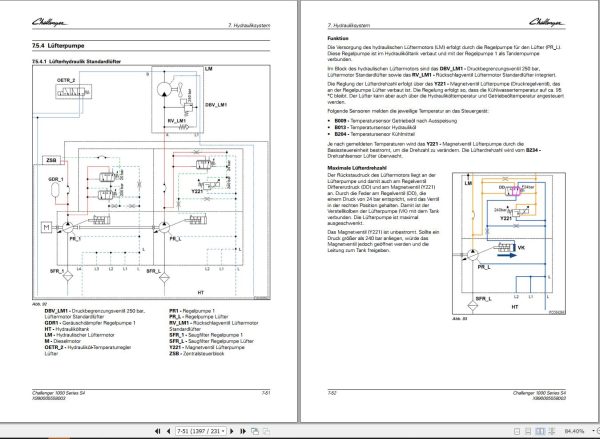 Challenger Tractor 1038 1042 1046 1050 Gen2 Workshop Manual DE