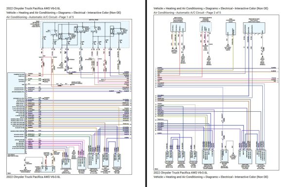 Chrysler Pacifica 2022 V6 3.6L Electrical Wiring Diagrams 1