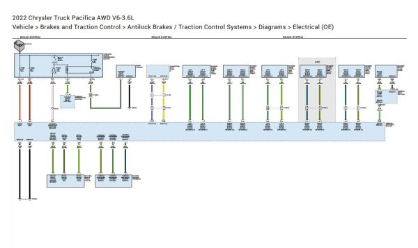 Chrysler Pacifica 2022 V6 3.6L Electrical Wiring Diagrams 2