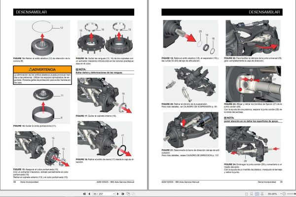 DANA Axle 980 Fendt 900 Vario Gen6 Gen7 Workshop Manual 6137 ES 1