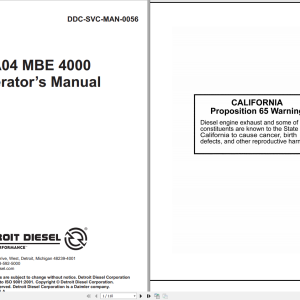 Detroit Engine 18.5Gb Troubleshooting Service Workshop Manual Collection 4 1