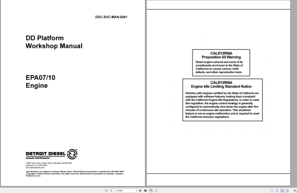 Detroit Engine 18.5GB Troubleshooting Service Workshop Manual Collection 9 1