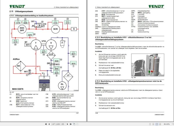 Fendt 1038 1042 1046 1050 Vario Gen3 Workshop Manual X990005759061 NL 1