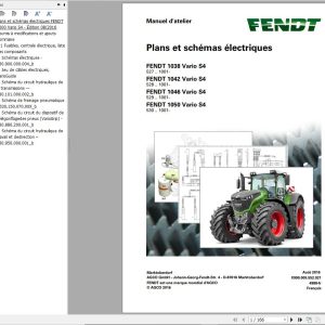 Fendt 1038 1042 1046 1050 Vario S4 Circuit Diagrams FR