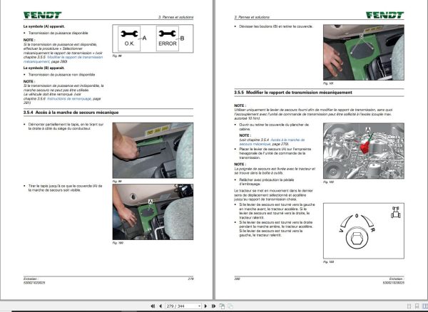 Fendt 1038 1042 1046 1050 Vario S4 Maintenance Manual 5332 FR 02 1