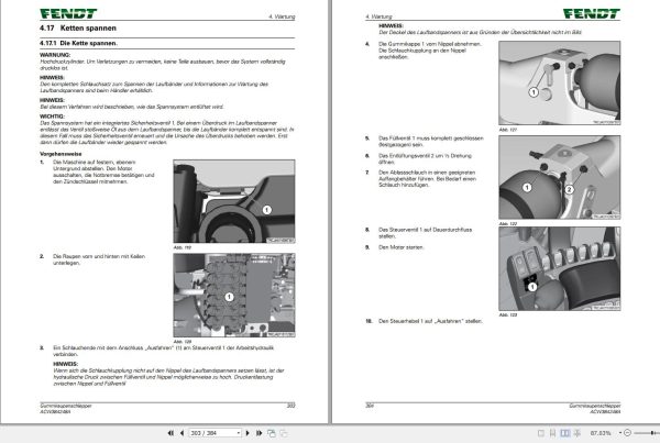 Fendt 1149MT 1154MT 1159MT 1165MT Operator Manual ACW384248A DE 1