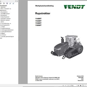 Fendt 1149MT 1154MT 1159MT 1165MT Operator Workshop Manuals NL 1
