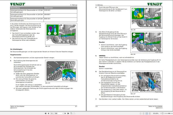 Fendt 1151 1156 1162 1167 Vario MT Operator Manual 609161D1A DE 1
