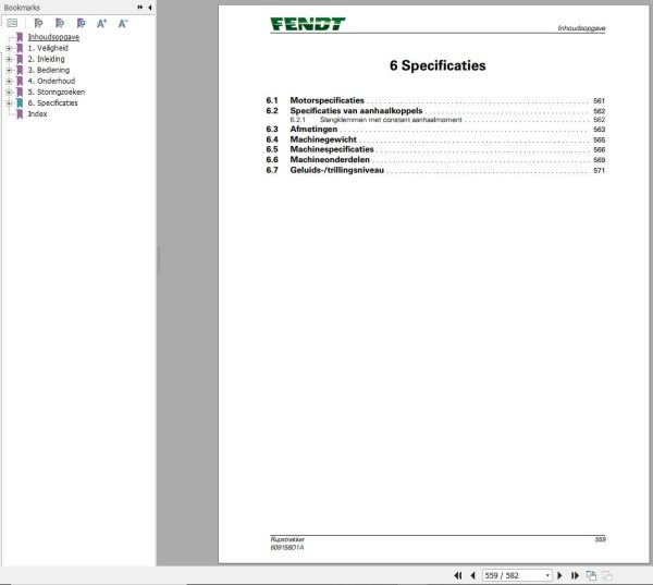 Fendt 1151 1156 1162 1167 Vario MT Operator Workshop Manuals NL 2