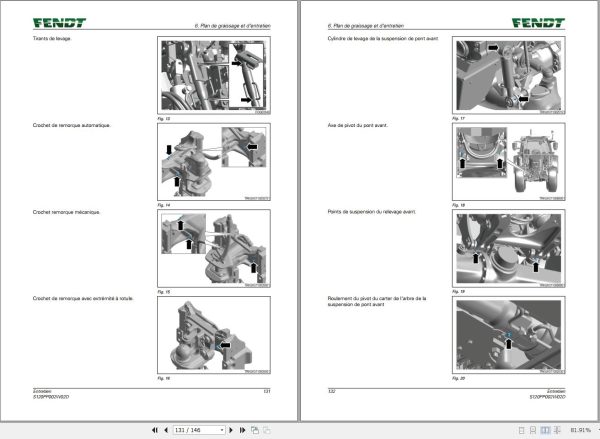Fendt 207 208 209 210 211 S Vario Gen3 Maintenance Manual S120PP002W02D FR 1