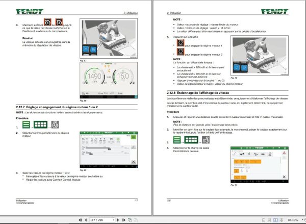 Fendt 207 208 209 210 211 S Vario Gen3 Operating Manual S120PP001B02D FR 1