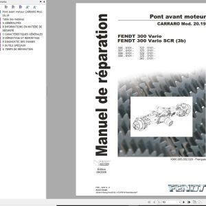 Fendt 300 Vario SCR 3b Repair Manual 3232 FR
