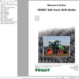 Fendt 300 Vario SCR St3b Workshop Manual 4818 FR