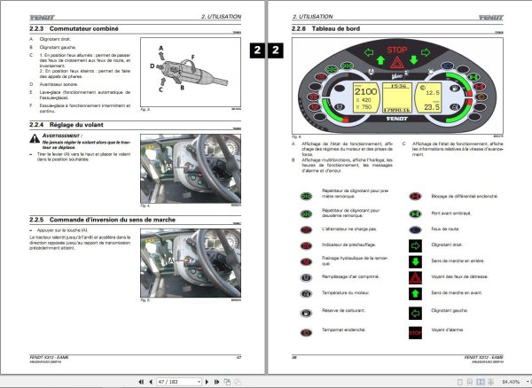 Fendt 309 310 311 312 313 Vario Operator Manual 3937 FR 1